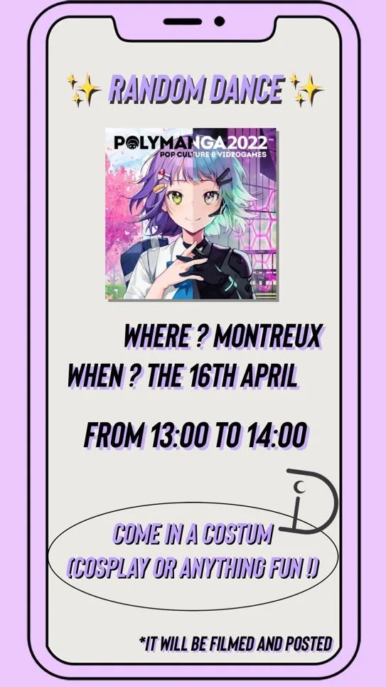 Affiche d'un random dance à Montreux